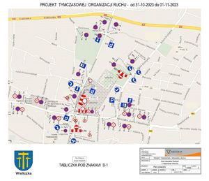 mapa organizacji ruchu Wieliczka