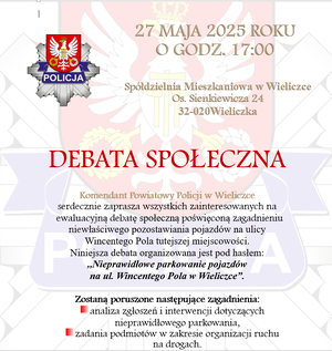 Plakat debata społeczna