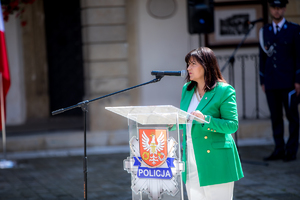 Posłanka na Sejm RP Urszula Rusecka podczas przemówienia