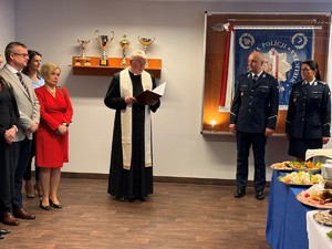 spotkanie opłatkowe w wielickiej komendzie