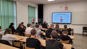 Prelekcja z uczniami szkoły branżowej