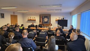 Szkolenie w KPP Wieliczka z zakresu ochrony zwierząt