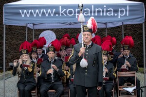 Orkiestra Kopalni Soli Wieliczka podczas uroczystości Swięta Policji