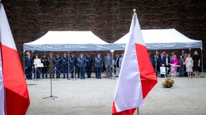 Uczestnicy Powiatowych obchodów Święta Policji