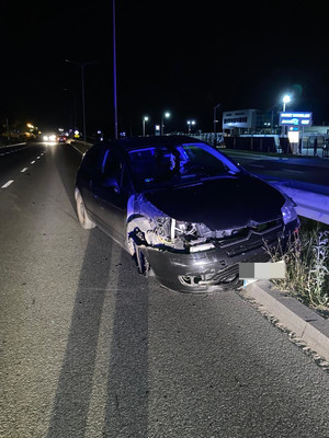 pojazd Citroen którym poruszał się 36 letni krakowianin