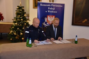 Porozumienie pomiędzy Muzeum Żup Krakowskich Wieliczka a Komendą Powiatową Policji w Wieliczce