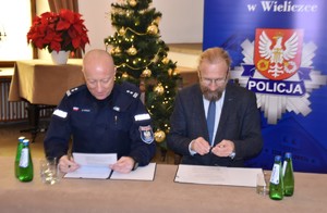 Porozumienie pomiędzy Muzeum Żup Krakowskich Wieliczka a Komendą Powiatową Policji w Wieliczce