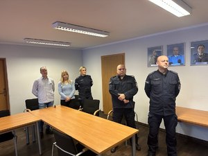 Pożegnanie odchodzących na emeryturę policjantów